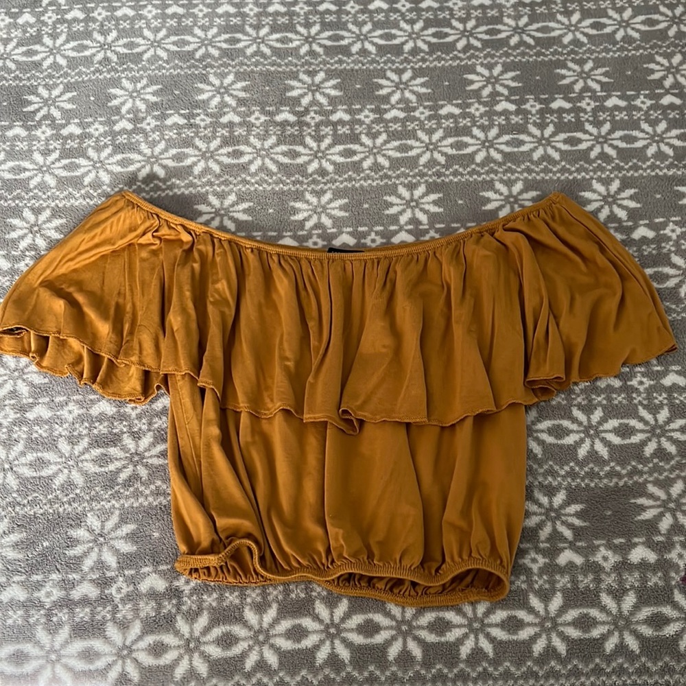 Off the shoulder crop top